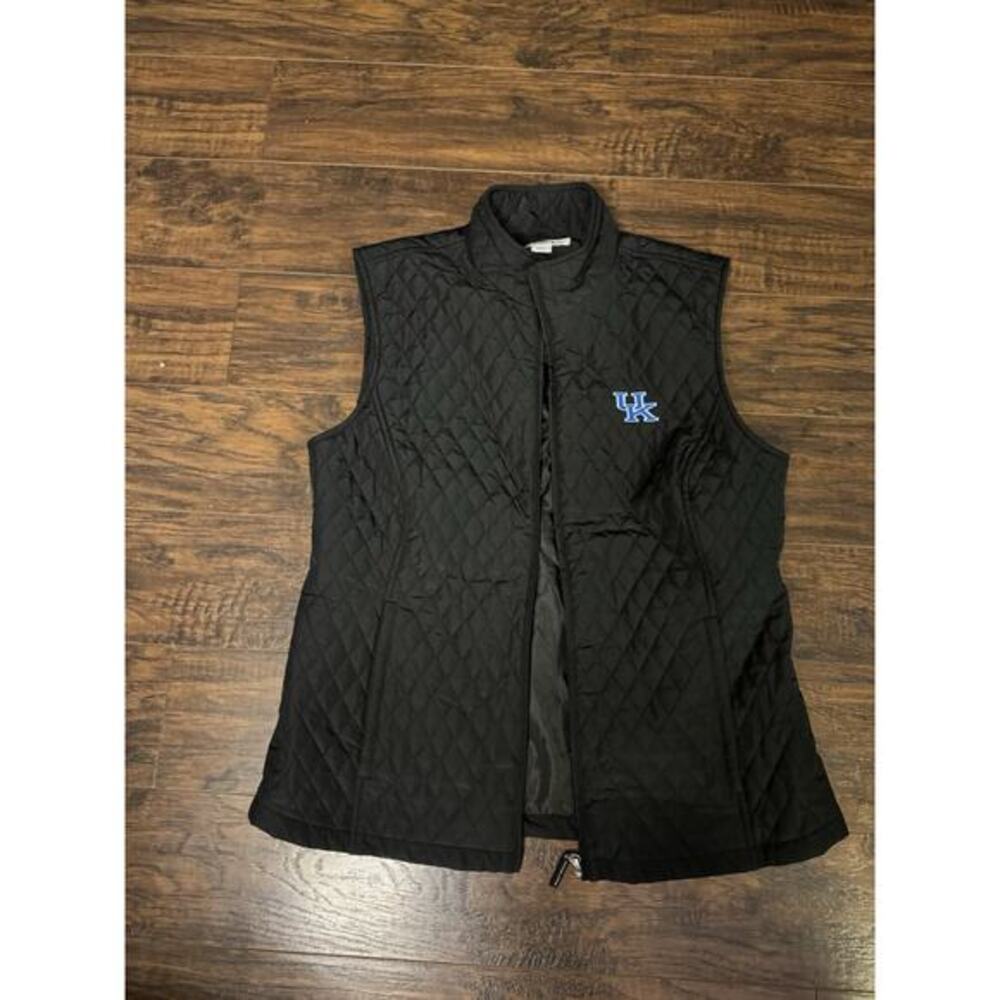 University Of Kentucky Cutter And Buck Black Vest Sz: M